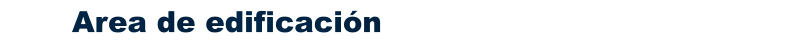 Area de edificación